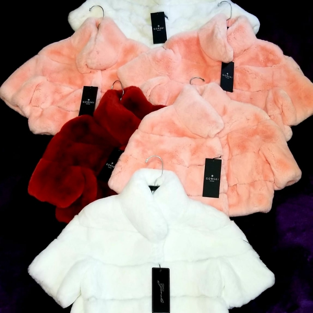 Pink Gorski Rabbit Fur Coat - Picture 7 of 7